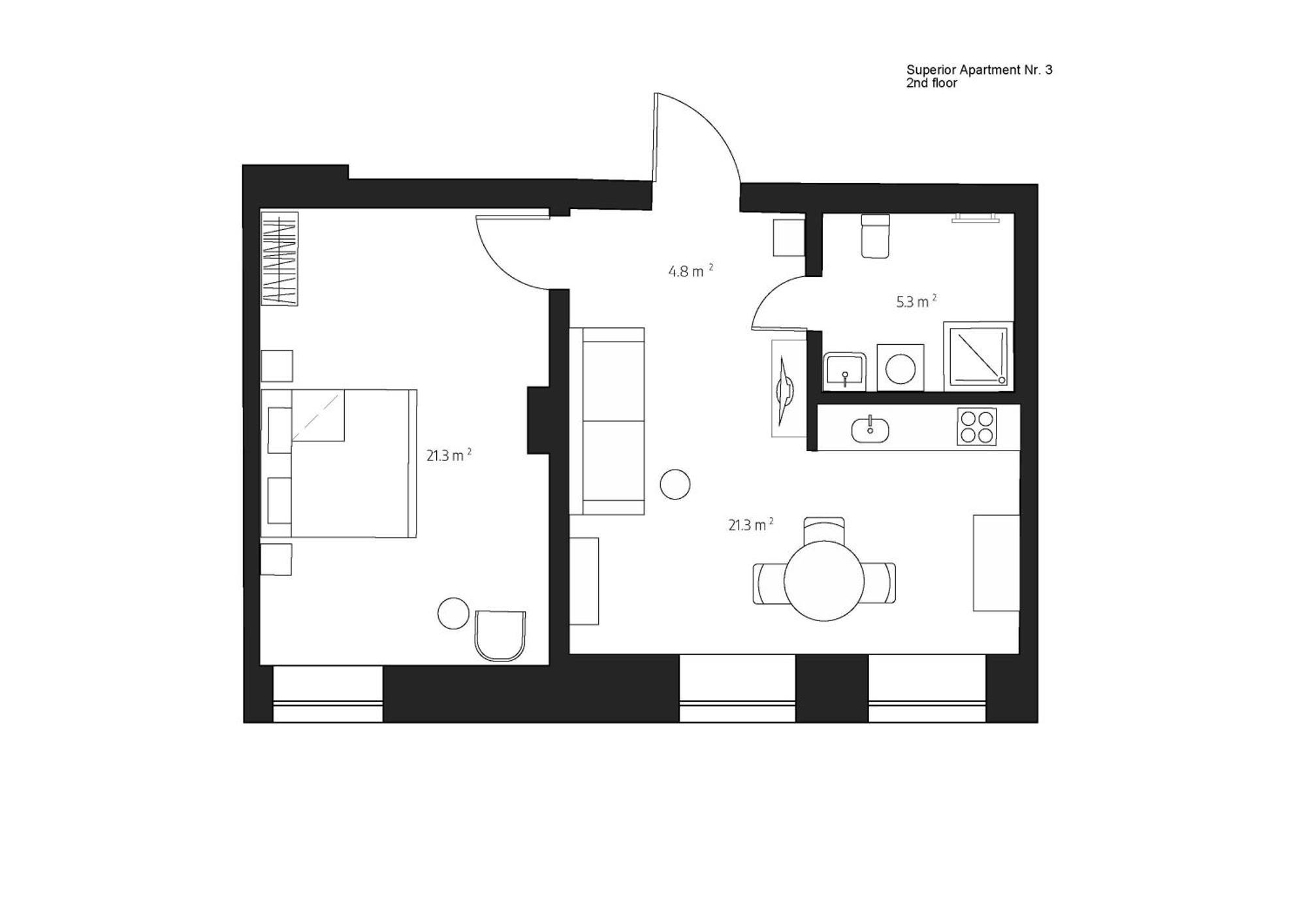 Centra Nams - Center Apartments Cēsis 객실 사진