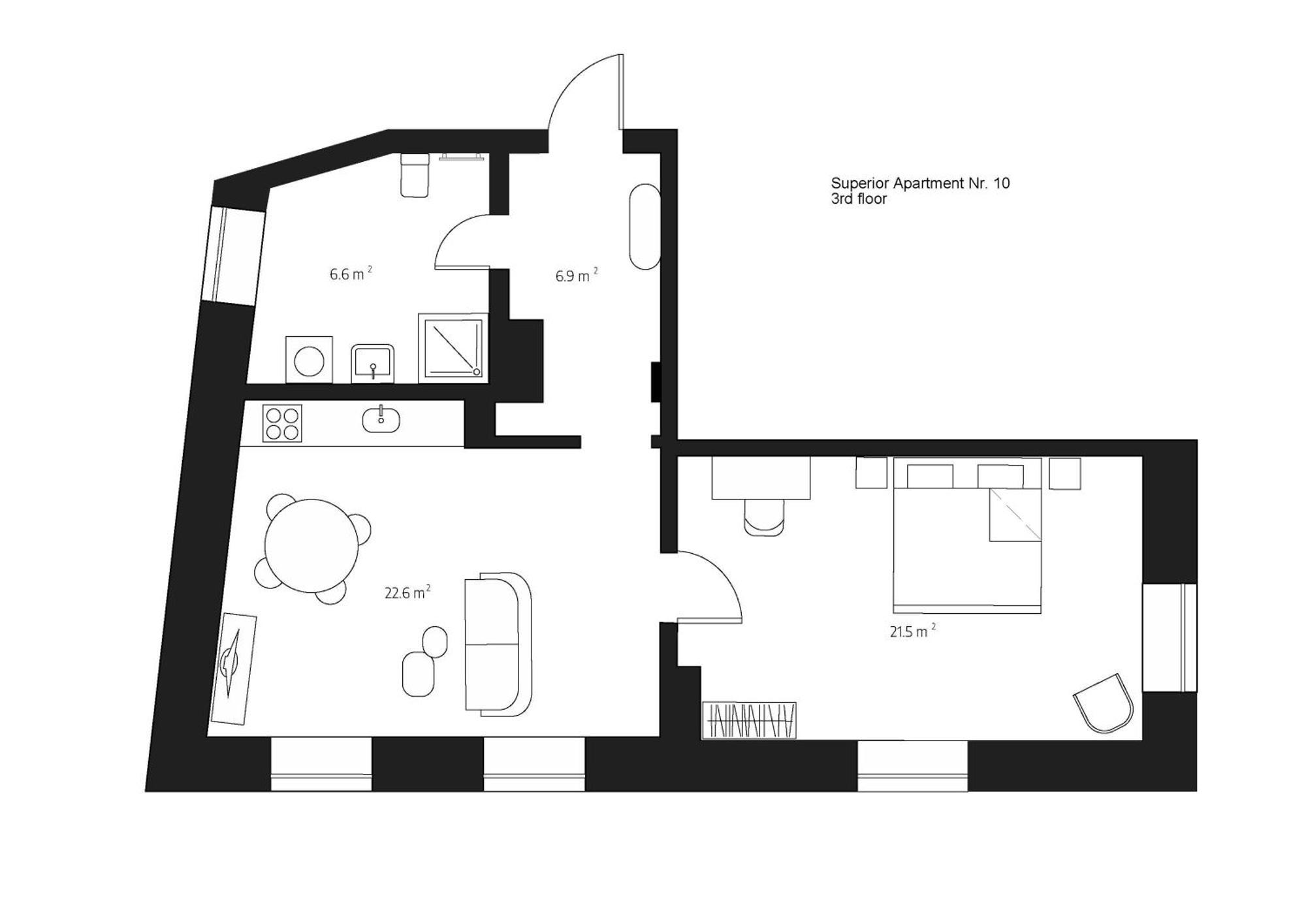 Centra Nams - Center Apartments Cēsis 객실 사진