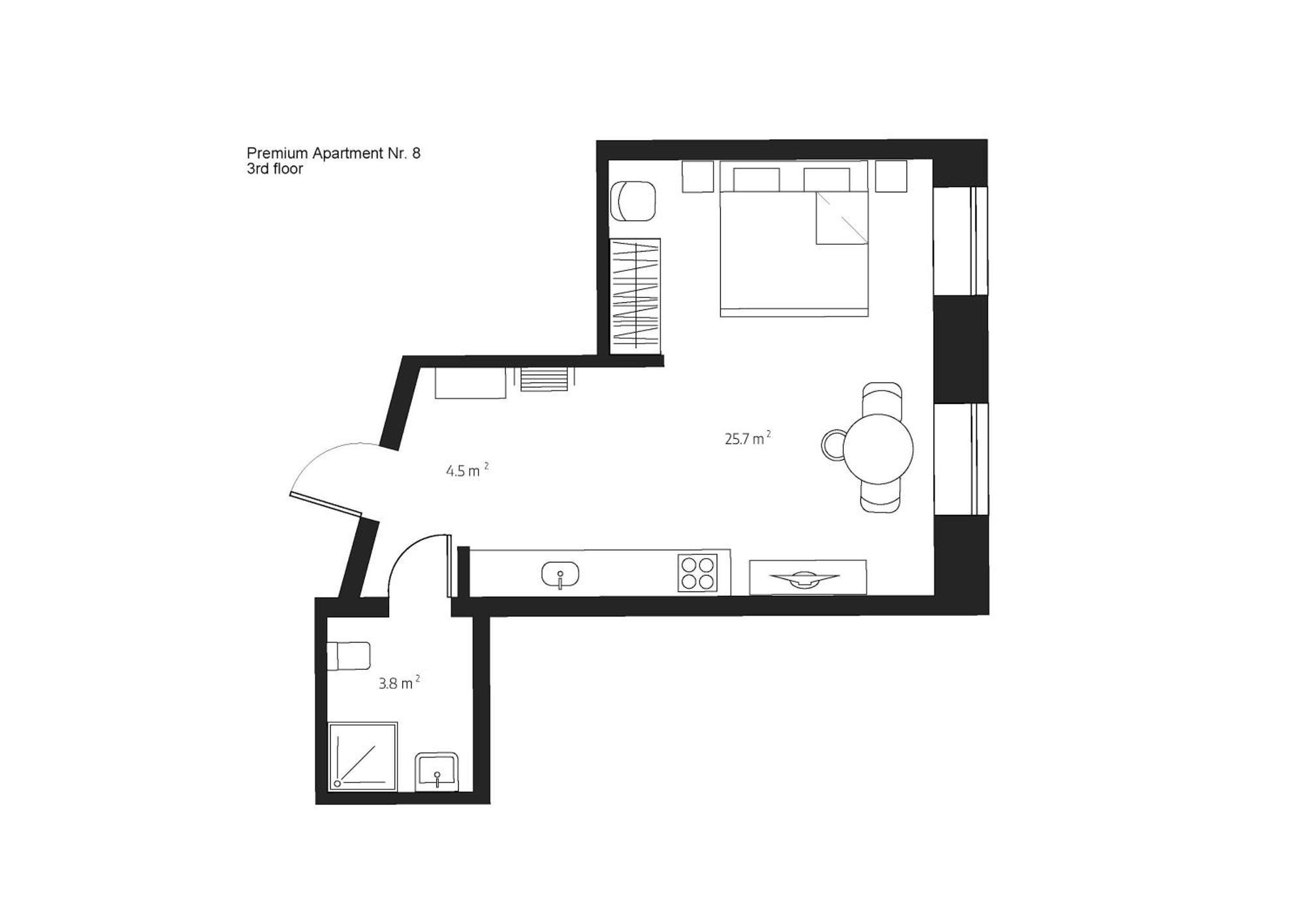 Centra Nams - Center Apartments Cēsis 객실 사진