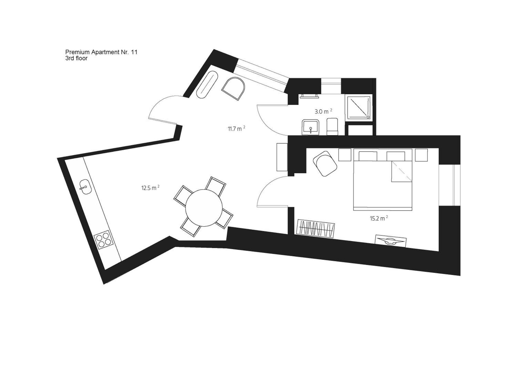 Centra Nams - Center Apartments Cēsis 객실 사진